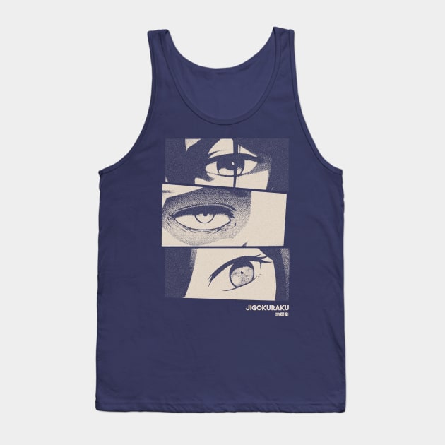 Jigokuraku Gloomy Halftone Fanart Design Tank Top by Gloomeeey